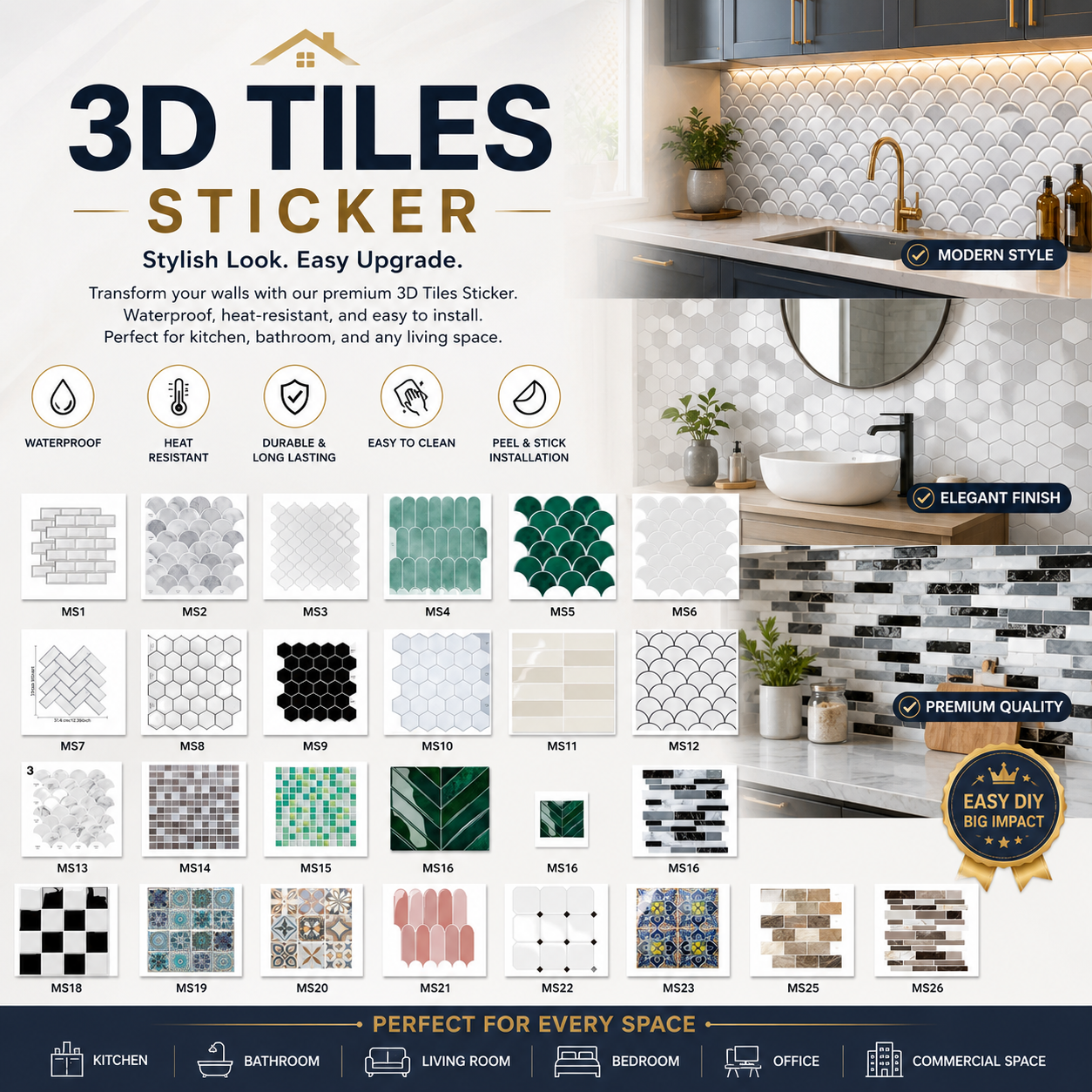 3D TILES STICKER