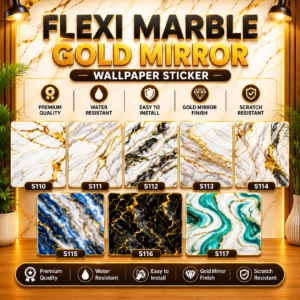 FLEXI MARBLE STICKER (GOLD MIRROR)