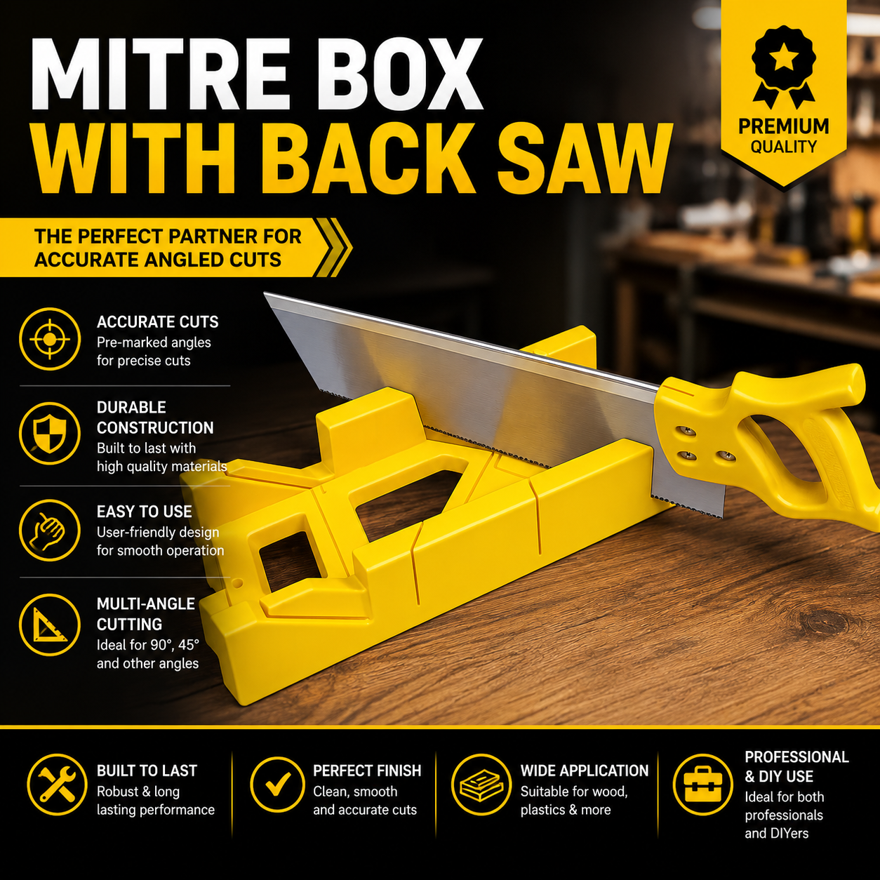 MITRE BOX WITH BACK SAW