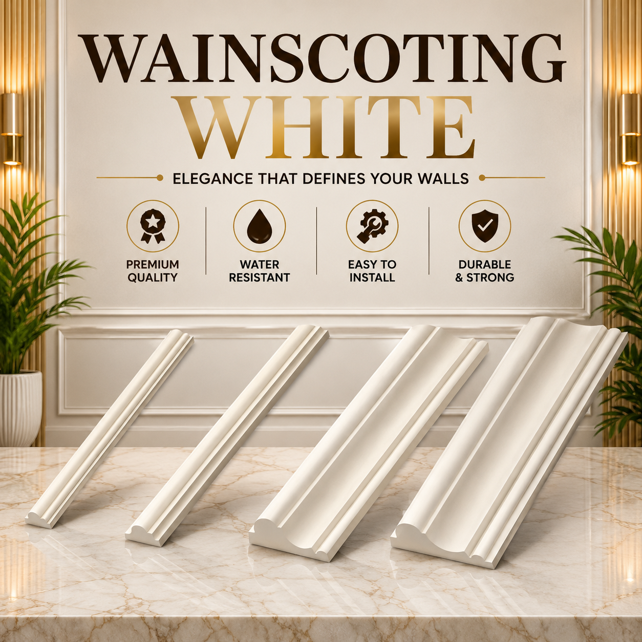 WAINSCOTING (WHITE)